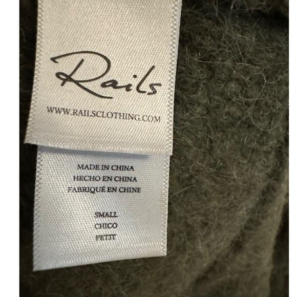 Rails Oslo Olive Wool Alpaca Cardigan Sweater S - Picture 7 of 8